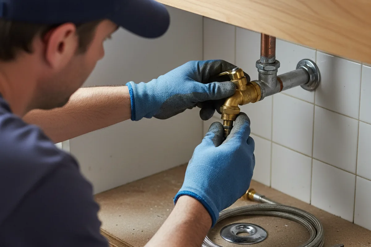 Shutoff valve and fitting work during Repiping in Hoopa